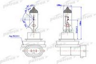 Лампа H8 (35W) Patron (птф Tiggo) PLH81235