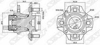 Ступица задняя Lifan Solano / BYD F3 ST4245012051